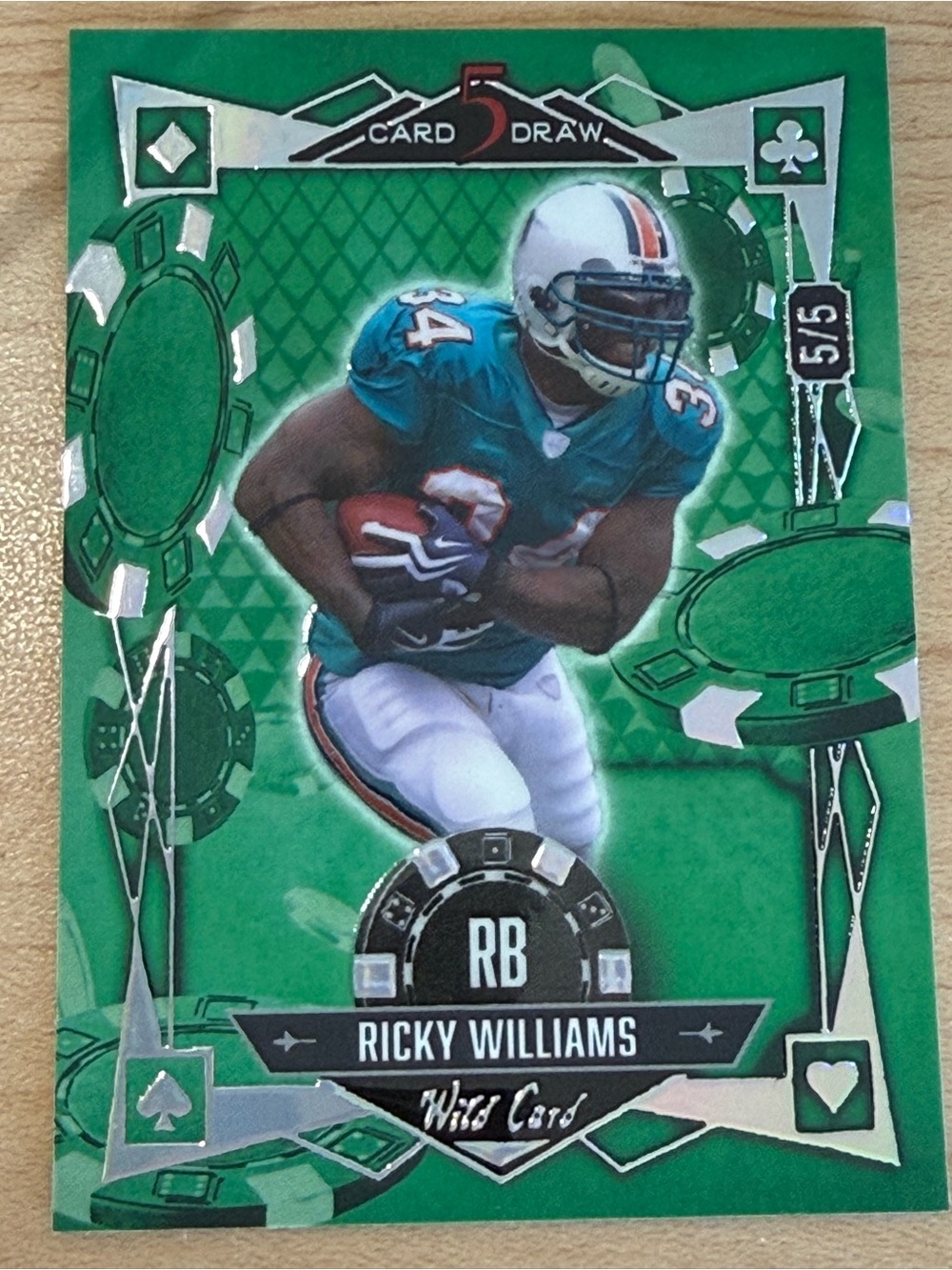 2024 Wild Card 5 Card Draw Stacked Deck Ricky Williams /5